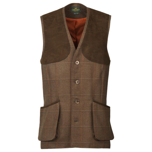 Laksen Mens Leith Crannog Tweed Shooting Vest