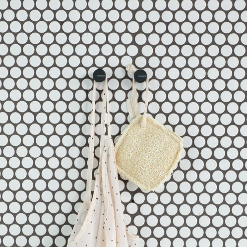 Mineral Infinite Grey Brabantia MindSet Towel Hooks (Set of 2) Lifestyle
