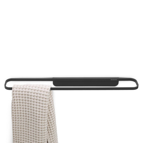 Mineral Infinite Grey Brabantia MindSet Towel Rail With Towel