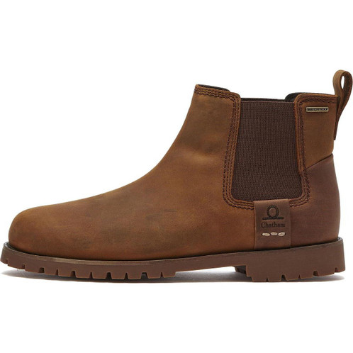 Walnut Chatham Mens Southill Chelsea Boots Side