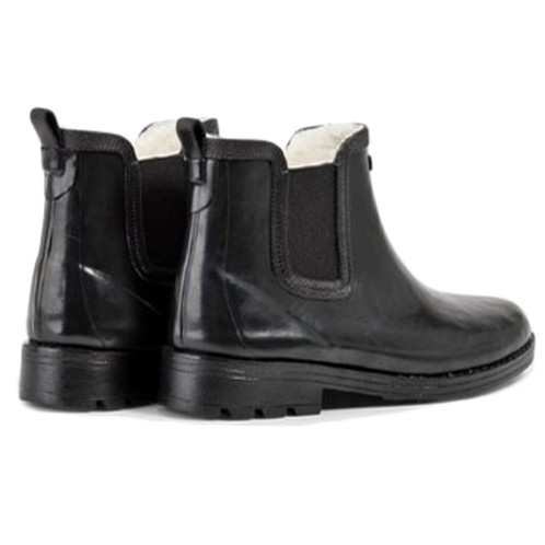 Noir Aigle Womens Carville Fur II Rubber Boots Rear