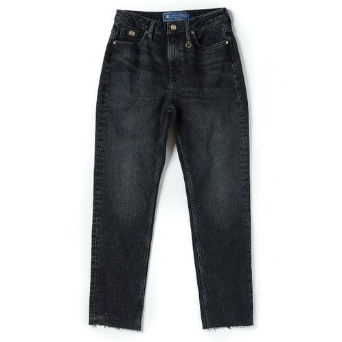 Black Holland Cooper Womens High Rise Slim Jean