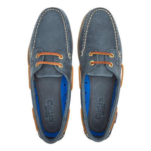 Blue Chatham Mens Deck II G2 Shoes Top