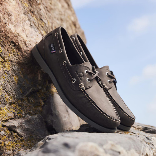 Dark Grey Chatham Mens Deck II G2 Deck Shoes Lifestyle