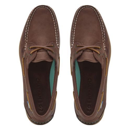 Chocolate Chatham Mens Deck II G2 Deck Shoes Top