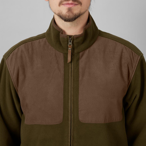 Willow Green Harkila Mens Stornoway Active Shooting HSP Jacket Zip Detail