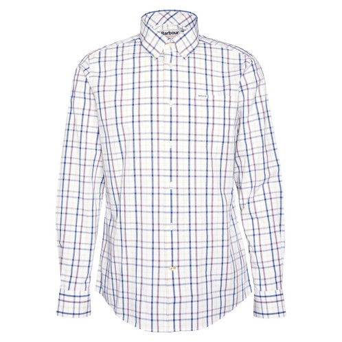 Dark Thistle Barbour Mens Eldon Tailored Shirt