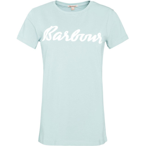 Blue Haze Barbour Womens Otterburn Tee