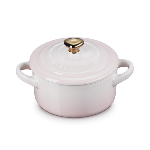 Shell Pink Le Creuset Stoneware Petite Heart Casserole