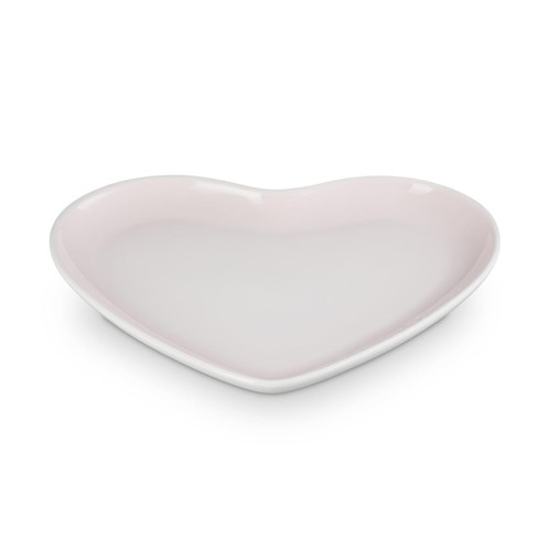 Shell Pink Le Creuset Stoneware Heart Plate