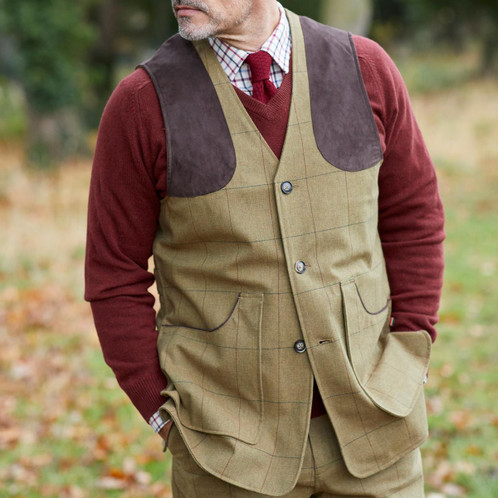 Glen Alan Paine Axford Mens Shooting Waistcoat Model