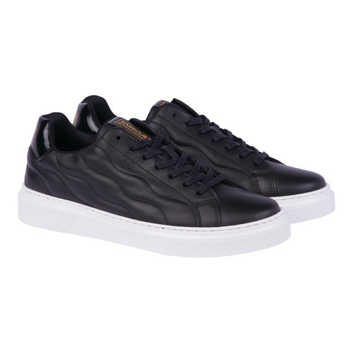 Black/White Barbour International Glendale Trainers