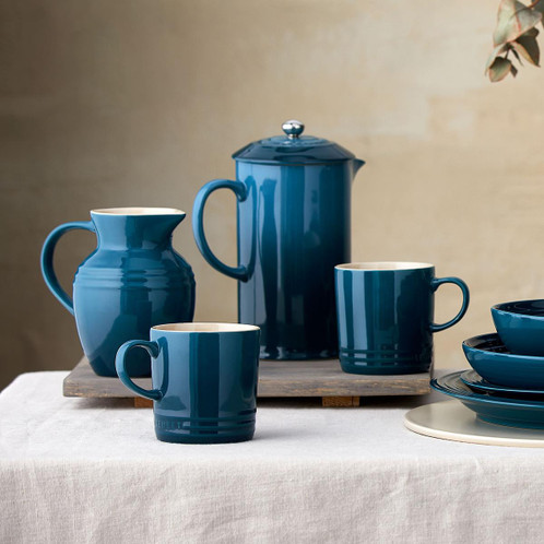 Le Creuset Stoneware Cappuccino Mug Deep Teal