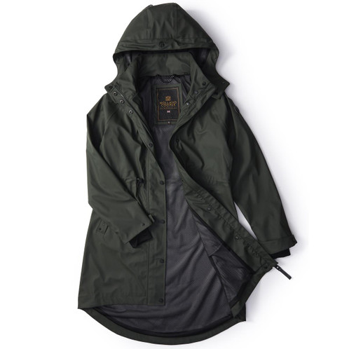  Holland Cooper Womens Chartwell Rain Parka Evergreen