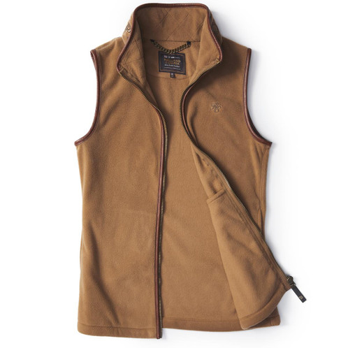 Coffee Holland Cooper Womens Country Fleece Gilet