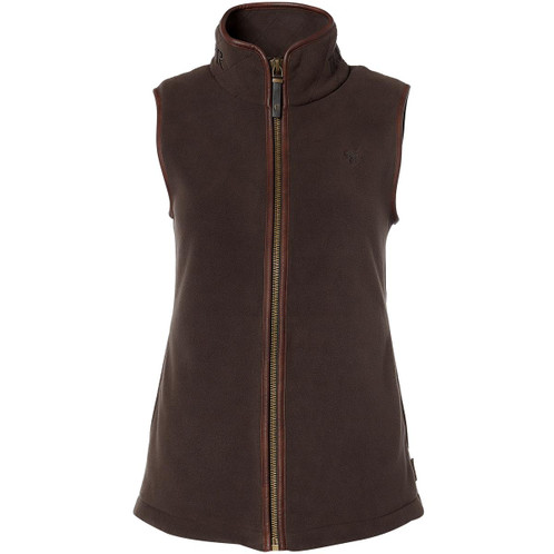 Chocolate Holland Cooper Womens Country Fleece Gilet