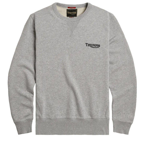Silver Marl/Indigo Triumph Mens Circuit Crew Neck Sweat