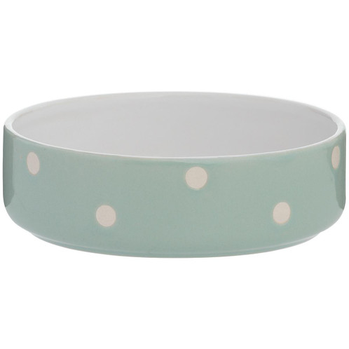 Mason Cash Polka Dot Sage Pet Bowl 13cm