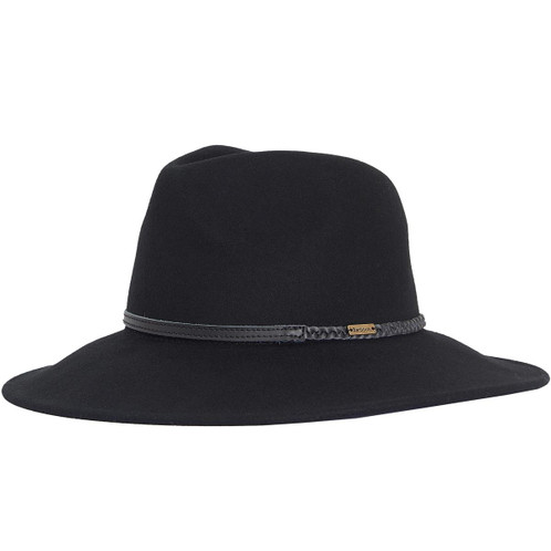 Black Barbour Womens Tack Fedora