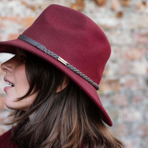 Cabernet Barbour Womens Tack Fedora Lifestyle