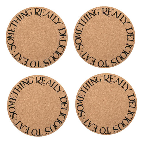 Emma Bridgewater Black Toast Set of 4 Cork Placemats