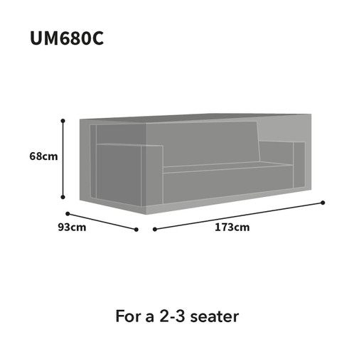 2 - 3 Seat Bosmere Ultimate Protector Large Sofa Cover Size Guide