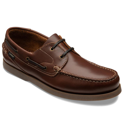 Brown Waxy Loake Mens Lymington Shoes