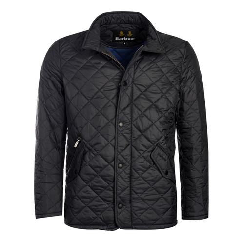 Black Barbour Mens Flyweight Chelsea Quilted Jacket