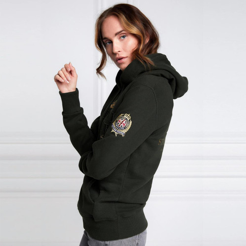 Racing Green Holland Cooper Womens Heritage Hoodie Side