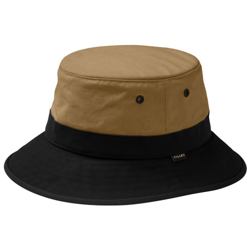 British Tan/Black Tilley Colour Blocked Bucket Hat
