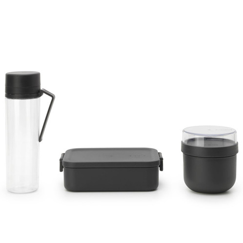 Dark Grey Brabantia Make & Take Breakfast & Lunch Set