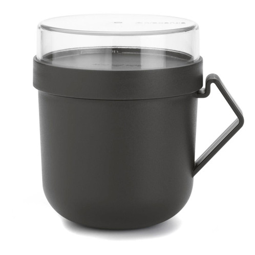 Dark Grey Brabantia Make & Take Soup Mug