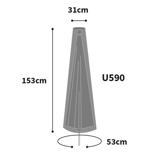 Bosmere Ultimate Protector Small Parasol Cover Size Guide