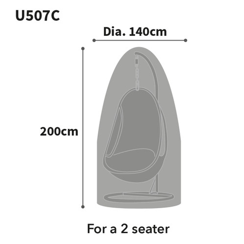 Size Guide Double Bosmere Ultimate Protector Hanging Chair Cover
