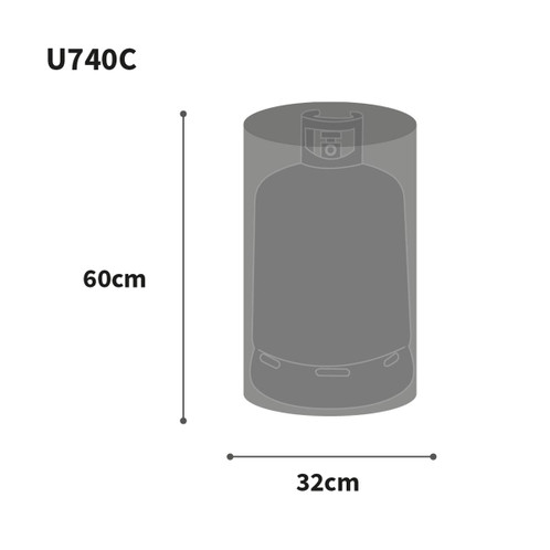 Bosmere Ultimate Protector 15KG Gas Bottle Cover Size Guide