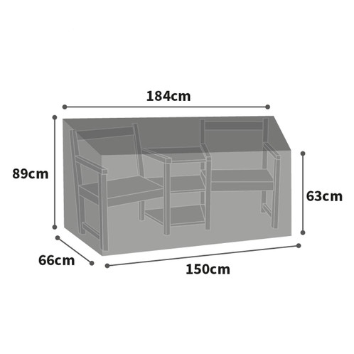 Bosmere Ultimate Protector Conversation Seat Cover Size Guide
