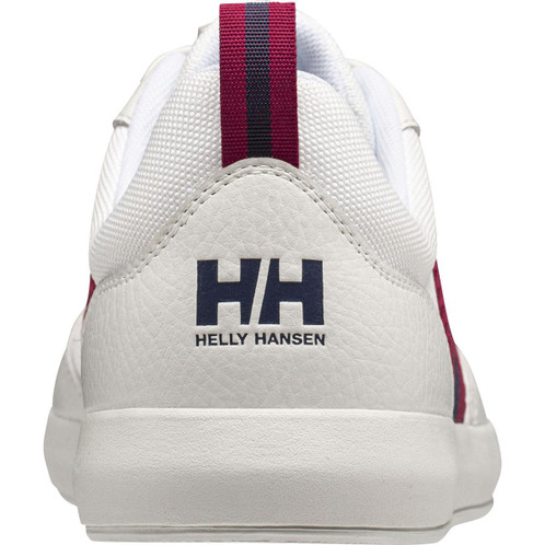 Off White/Oxide Red Helly Hansen Mens Berge Viking 81 Leather Trainers Heel