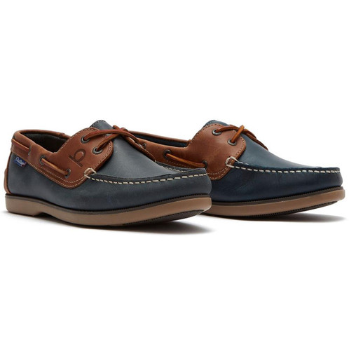 Navy/Tan Chatham Mens Whitstable Boat Shoes