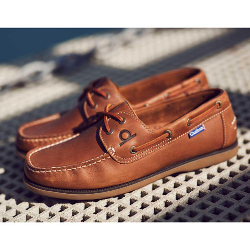 Tan Chatham Mens Whitstable Boat Shoes Lifestyle