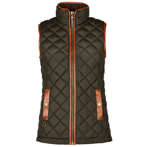 Khaki Holland Cooper Womens Country Quilted Gilet