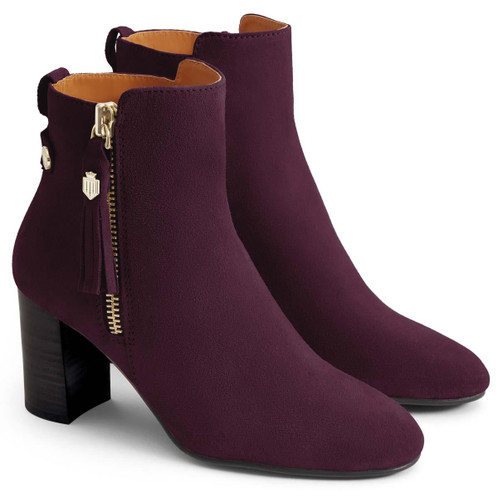 Elderberry Suede Fairfax & Favor Womens Oakham Ankle Boot