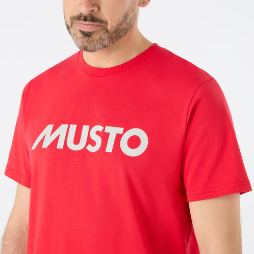 Musto Mens Logo Tee True Red