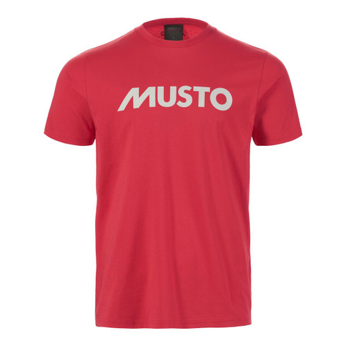 Musto Mens Logo Tee True Red