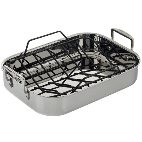 Le Creuset 3 Ply Stainless Steel Roaster & Rack