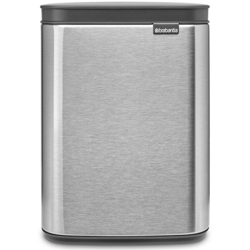 Matt Steel Fingerprint Proof Brabantia Bo Waste Bin 4 Litre