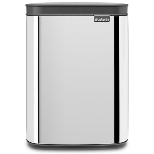 Brilliant Steel Brabantia Bo Waste Bin 4 Litre