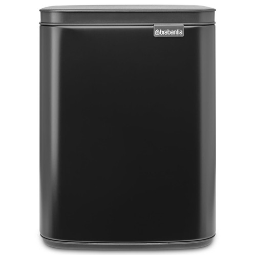 Matt Black Brabantia Bo Waste Bin 7 Litre