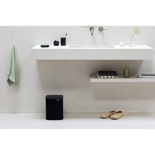 Matt Black Brabantia Bo Waste Bin 7 Litre