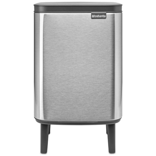 Matt Steel Fingerprint Proof Brabantia Bo Waste Bin Hi 7 Litre