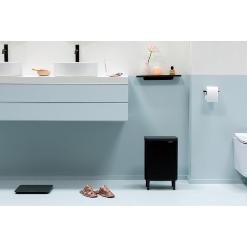 Matt Black Brabantia Bo Waste Bin Hi 12 Litre Lifestyle